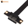 PCIE X1 Dual 90 Degree Right Angle Extension Cable PCI Express 1x Riser Card Ribbon Extender