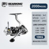 64bed6778388e060 BEARKING brand New arrival Saltwater Fishing Reel Spinning 1000-6000 9+1BB 5.2:1 Max Drag 10-20KG Water-Proof Reels