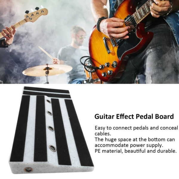 Big Size Guitar Effects Pedal Board Sturdy PE Plastic  Guitar Pedalboard Case with Screwdriver Tape Guitar Pedals Accessories