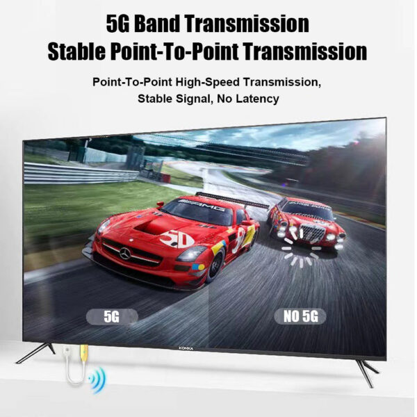 5.8G 1080P HDMI Video Audio Transmitter Receiver Display Dongle Wireless Extender AV Adapter for PC Laptop To TV