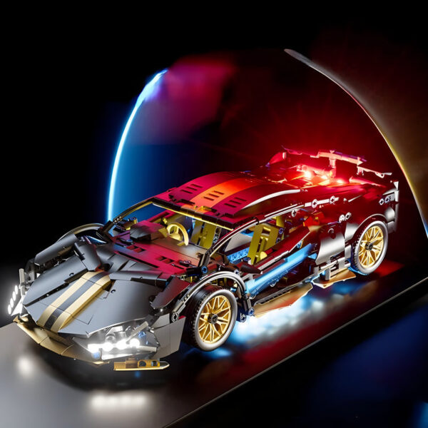 64d3e70fb0e442df Technical Racing Sport Car Model Building Blocks technic adults 1:14 DIY Supercar Brick Puzzle Toys Kid Adult Gift(1280+granule)