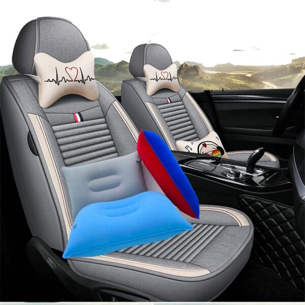 64d6769910bca480 3 Pack Ultralight Inflatable Camping Travel Pillow Small Squared Flocked Fabric Air Pillow for Compact, Comfortable, Ergonomic for Neck and Lumbar Support While Camp Hiking Backpacking