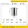 64e6ee4c9c438b26 Stainless Steel Wrap-around Grill Charcoal Grill Smokeless Grill Cooking Grate Portable Camping Oven Household Barbecue Tools