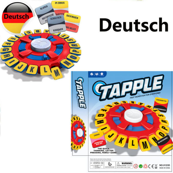 New English and Spanish tapple board Family Interactive with timer interactive coordination game Christmas Gift
