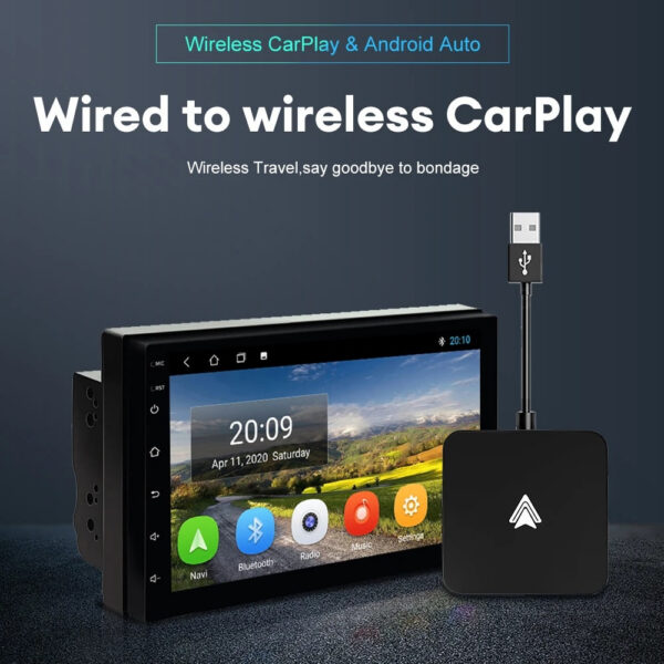 64f1b727bb01706d Mini Carplay&Auto Box Dongle Wired To Wireless For Audi Toyota Mazda Nissan Chevrolet Suzuki Subaru Kia Ford Opel Skoda Hyundai