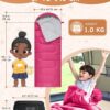 64f60c62595ae81d KingCamp Kids Sleeping Bag 3 Season- Lightweight Waterproof Camping Sleeping Bag Indoor & Outdoor Use for Kids for Camping with Compression Sack