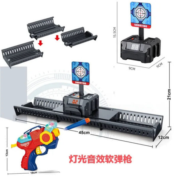 64fc1392612a6149 Targets for Nerf Guns Auto Reset Electric Target Accessories Kids Sound Light Shooting Game Toys High Precision Scoring