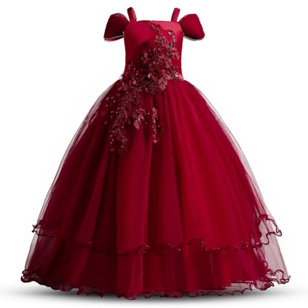 65007e3208ac756f Children Birthday Party Gown Girls Bridemaid for Wedding Elegant Flower Long Formal Evening Dress Pageant Ceremony Dresses