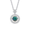BIJOX STORY 1 CT Moissanite Pendant For Women Simulated Diamond Necklace S Sterling Sier Jewelry Girl Valentine's Day Gift