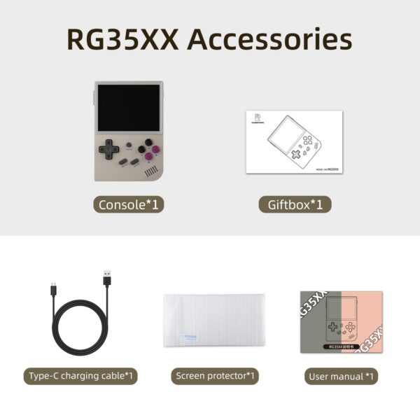 ANBERNIC RG35XX/RG35XX PLUS/RG35XX H Handheld 3.5″ IPS 640*480 Screen Portable Video Game Player Christmas Gifts
