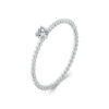 653f69835d6f46fd WOSTU Simple Round Moissanite Beads Ring Women Sterling Sier Diamond Cut Stackable Rings Girl Party Engagement Band Gift