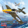654336cb0ccf8377 RC Plane P51 Mustang 2.4G Radio EPP Foam 4CH 6 Axis 410MM Wingspan RC Fighter One Key Aerobatic RTF Aircraft Toys
