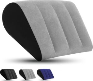 Inflatable Wedge Pillow Camping Cushions – Portable Folding Body Positioners Lightweight Wedge Pillow,Cushion for Yoga,Sleeping,Travel,Reading Lumbar Cushion for Back Pain and Pressure Relief