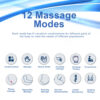 65530f9d11442fe6 12 Modes Low Frequency Therapy Device TENS Machine EMS Muscle Stimulator Electronic Pulse Massager Myostimulation Apparatus
