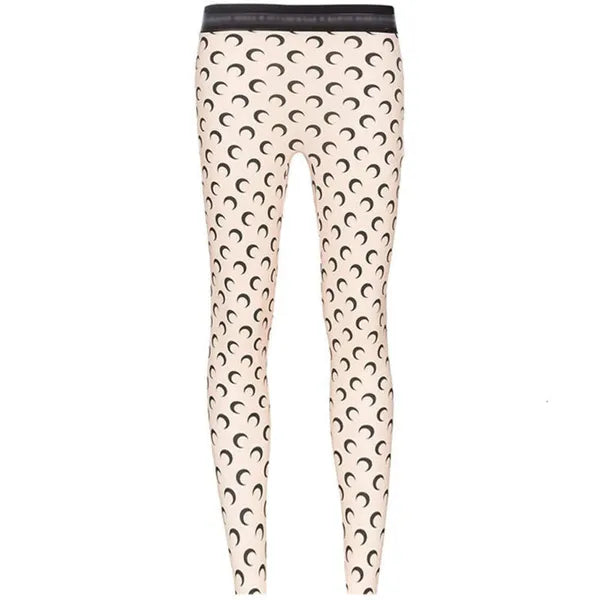 Marine Serre MARINE Moon Pantyhose Leggings 2022 Spring/Autumn/Winter Sports Yoga Outwear Slim Fit High Waist Women