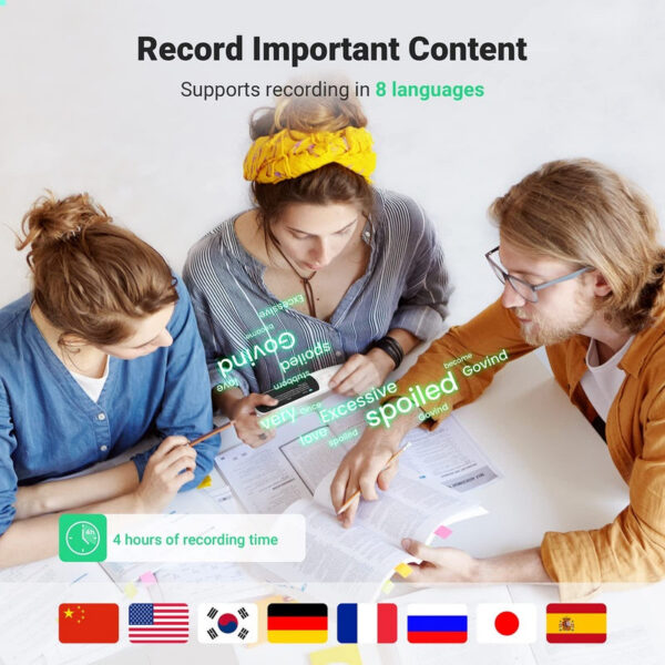 Pen Scanner, Text to Speech Device for Dexia, OCR Digital Highlighter Reader Exam Reading Pen, Bluetooth Langage Translator, No Monthly Fee