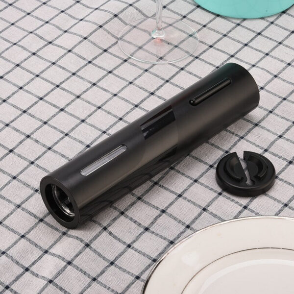 1pc Black Electric Automatic Corkscrew Creative Wine Bottle Opener with USB Charging Suit for Home