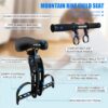 Kids Bike Seat with Handlebar Attachment, Detachable Front Mounted Child Bicycle Seats with Foot Pedals for Children 2~5 Years, Compatible with All Adult Mountain Bikes (Handle+Seat)