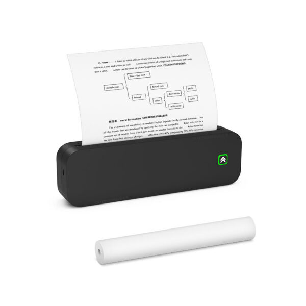 Portable Mini No Ink Printing A4 for Phone PC Tattoo Transfer Printer or 5PK Thermal Paper Rolls