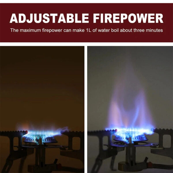 Camping Gas Stove Portable Folding Outdoor Backpacking Stove Tourist Equipment For Cooking Hiking Picnic 3500W