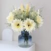 Faux Flowers in Vase,Artificial Flowers in Vase,Table Centerpieces for Dining Room,Flower Centerpieces for Tables,Fake Flowers with Vase,Kitchen Table Decor,Coffee Table Decor