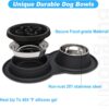 65bb8d971b687e65 BurgeonNest Dog Bowl Slow Feeder,4 in 1 Dog Food and Water Bowl with Stand Slow Down Eating Dog Puzzle Bowl Set with Non-Skid Silicone Mat for Small Medium Dogs
