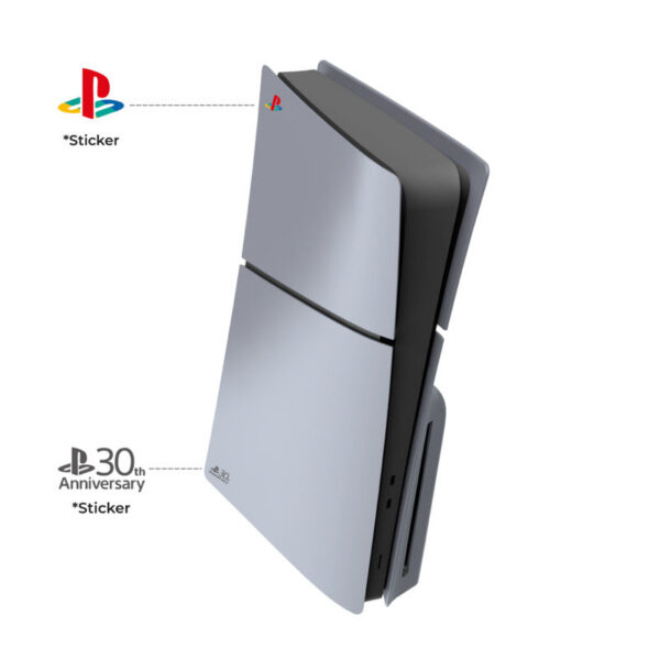 Limited Edition Grey Custom Replacement Faceplates with Skin &30th Anniversary Sticker ABS Cover Shell For PS5 Slim Console