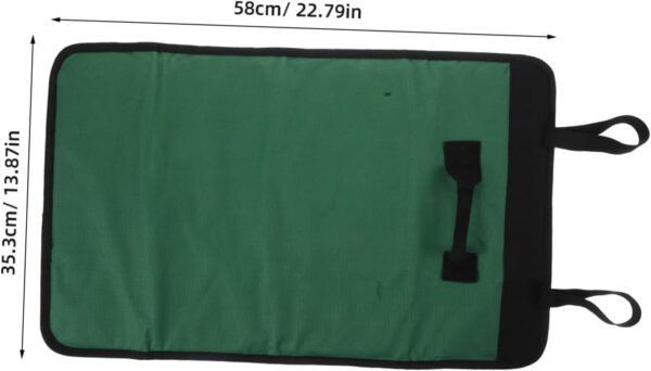 HEMOTON Tasche Für Outdoor-kochmesser Kochtasche Kochmesser Tragetasche Tasche Für Sushi-Messer Messer Vitrine Aufbewahrungstasche Für Küchenmesser Köche Fall Dark Green Stoff