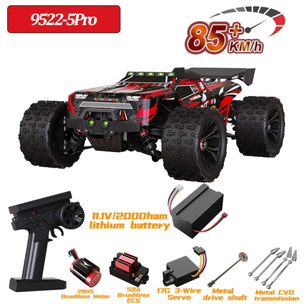 65d88c8c57cbcee2 9522PRO 85KM/H High-speed RC Car Brushless Four-wheel Drive Off-road Drift 1:16 Professional Racing Car 9522 50KM/H Boy's Toy