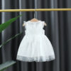 Summer Toddler Flower Fairy Princess Wedding Baby Girls Sleeveless Wings Party Evening Dresses Children Clothes 0 To 3 Years Old