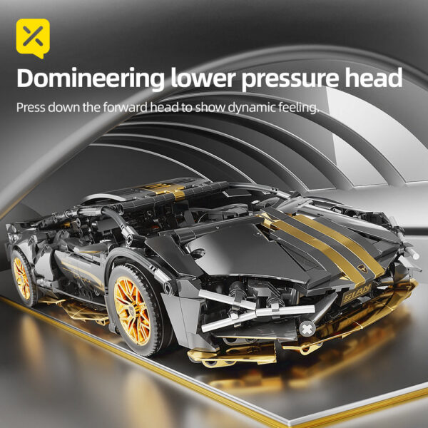 65decaa3c2c8f8b3 ToyX 1:14 Supercar Building Block Toy Optional Power Group 14+ Technology Design Christmas Gift for Adults and Kids With Box