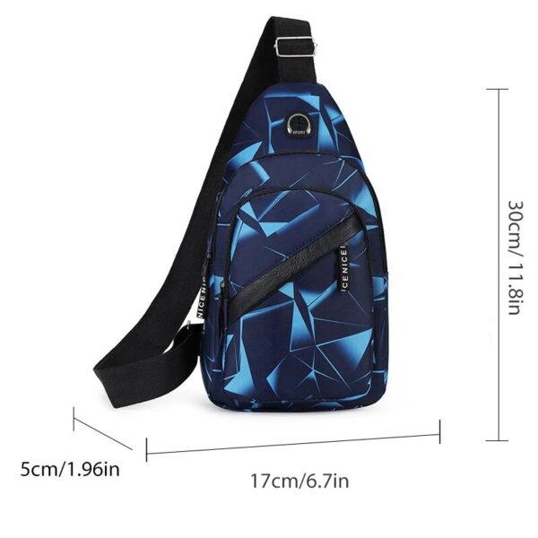 65e51fc1b8b9df58 Chest Pack Men's Ins New Fashionable Korean Version Crossbody Bag Lightweight Outdoor Sports Casual Couple Backpack Trend