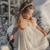 65fac1abdcd643bd Children‘s Flower Girl’s Princess Ball Gown Wedding Birthday Dress.Kid‘s Girl Pearl Butterfly Wings White Tulle Party Dresses 9T