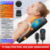 65fbf86f76b68e8c JAIYORL Electric Massage Neck Pillow Shiatsu Head Cervical Ttraction Body Back Waist Massager Car with Heating Vibrating Massage