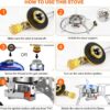 65fda9c3c2c203af Camping Gas Stove 6600W, Portable Outdoor Camping Furnace, Folding Wild Camp Gas Burner, Backpacking Stove Suitable for Hiking, Camping, Trekking and Picnic