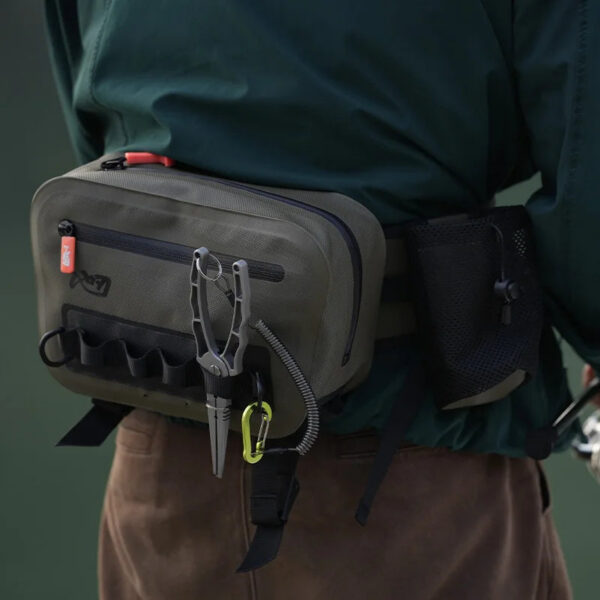 660c24b4437868b5 LINNHUE Fishing Tackle Waterproof Bag Outdoor Waist Fanny Pack Capacity Crossbody Bag Fishing Lures Line Box Storage Accessories