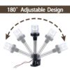 66164aaf3c628d98 LED Fold Down Navigation Light, Sailing Signal Lamp, Marine Boat, Yacht Accessories, 12V, 25cm