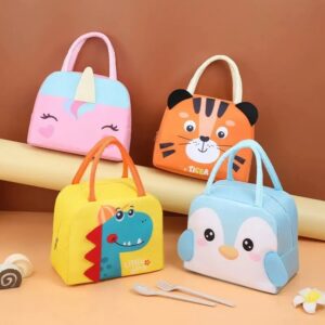 661b547f2d205013 Tote Box Cartoon 3D Three-Dimensional Student Lunch Bag Thickened Aluminum Foil Insulation