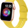 662242cd9a275130 TreasureMax Sport Band Compatible with Apple Watch Bands 38mm 40mm 41mm 42mm 44mm 45mm 49mm,Soft Silicone Strap Compatible for Apple Watch Series 9 Ultra 8 7 6 5 4 3 2 1 SE Men Women Grey 38/40/41MM