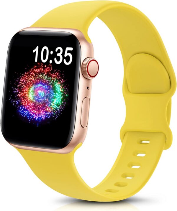 662242cd9a275130 TreasureMax Sport Band Compatible with Apple Watch Bands 38mm 40mm 41mm 42mm 44mm 45mm 49mm,Soft Silicone Strap Compatible for Apple Watch Series 9 Ultra 8 7 6 5 4 3 2 1 SE Men Women Grey 38/40/41MM