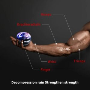 6653c99aa9bad6eb LED Trainer Auto-Start Gyroscopic Arm Hand Forearm Exerciser Power Wrist Gyro Ball Sport Fiess Equipment