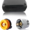 SAN LIKE 2pcs Camping Stove Adapter Butane Canister Adapter EN417 Lindal Valve Canister Shifter Propane Adapter Isobutane Fuel Canister with Exhaust Air Pressure Button