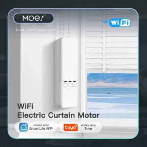 6661460223b7c0bd MOES Tuya WiFi Smart Motor Electric Chain Roller Blinds Shade Shutter Drive RF Remote Kit Smart Life App via Alexa/Google