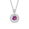 BIJOX STORY 1 CT Moissanite Pendant For Women Simulated Diamond Necklace S Sterling Sier Jewelry Girl Valentine's Day Gift