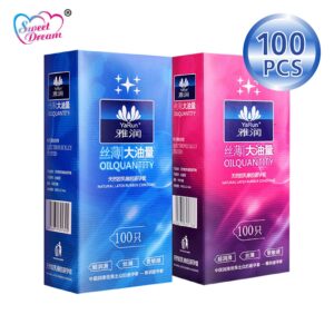 66770fbb1b35e7e5 Sweet Dream Life Condoms 100 Pcs/Lot Natural Latex Smooth Lubricated Contraception Condoms for Men Sex Toys Sex Products LF-011