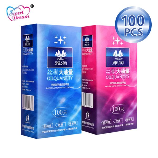 66770fbb1b35e7e5 Sweet Dream Life Condoms 100 Pcs/Lot Natural Latex Smooth Lubricated Contraception Condoms for Men Sex Toys Sex Products LF-011