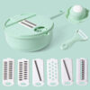 1Pc Green/Blue/Pink Kitchen Multifunctional Salad Utensils Chopper Carrot Potato Manual Shredder Cook Vegetable Tools