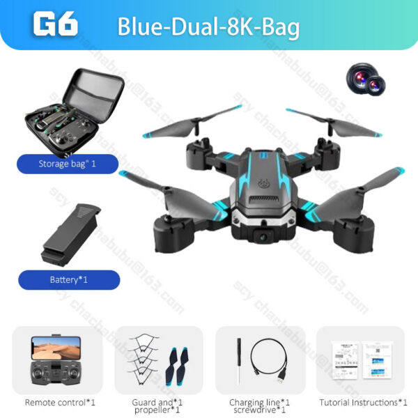 Lenovo G6 Professional Foldable Quadcopter Aerial Drone 8k HD Camera GPS RC Helicopter FPV WIFI Obstacle Avoidance Toy Gifts