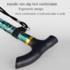 6688b20199bcadec Hiking Camping Mountaineering Printing Walking Stick Telescopic Baton Trekking Poles Folding Cane Crutches Pole Unisex
