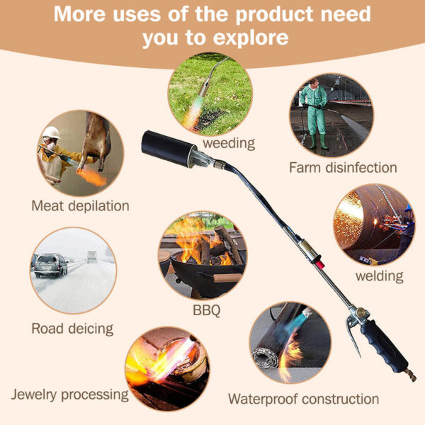 668956d8731450f0 Electric Weed Burner Kits Shrub Grass Propane Gas Torch Garden Killer Patio Weeder Tools